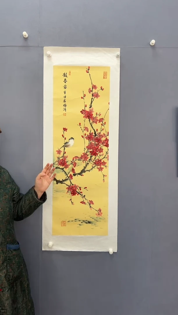 国画梅清老师3pc花鸟作品