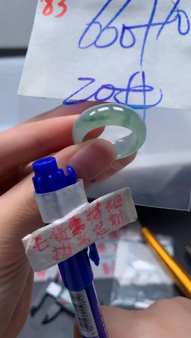 未镶嵌定制翡翠戒圈20#670毛货需精细抛光