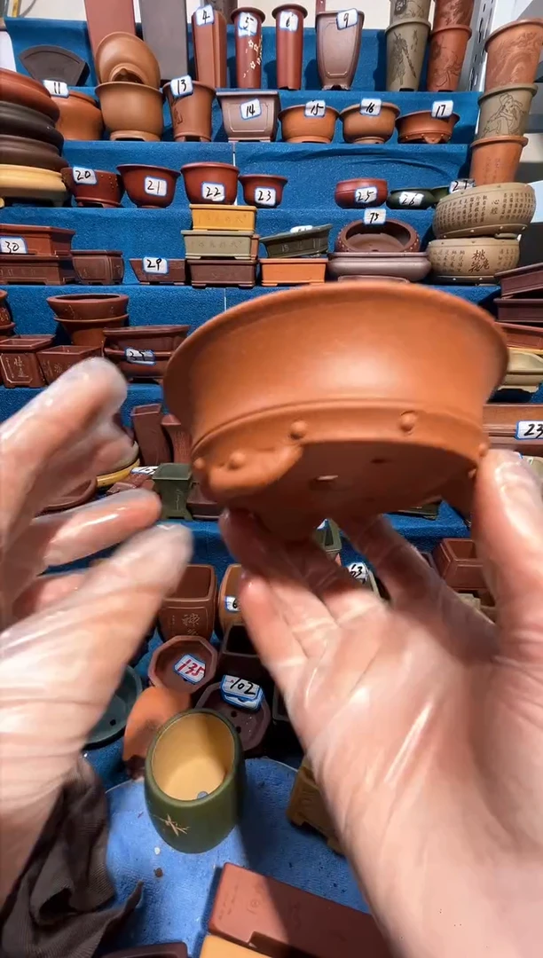 【闪购商品】紫砂紫砂花盆10*3