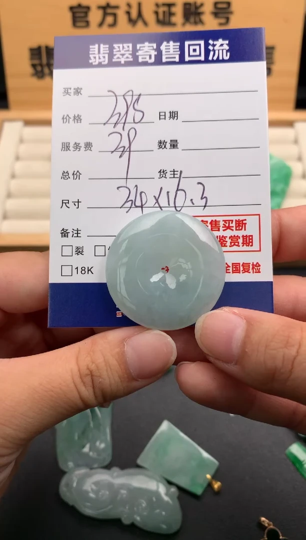 翡翠未镶嵌颈饰10139664