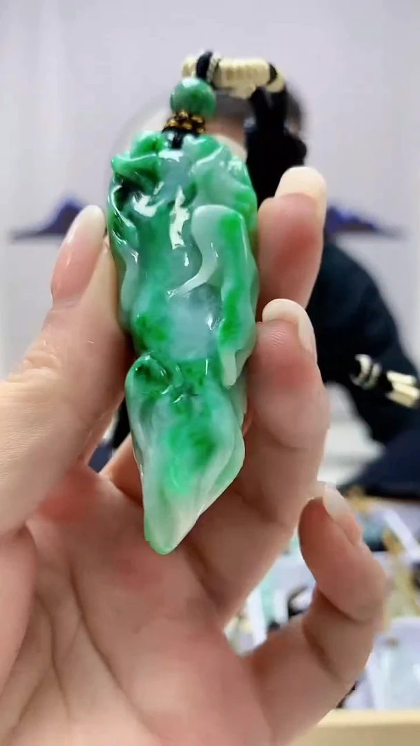 定制翡翠未镶嵌4898ms-毛货115人参