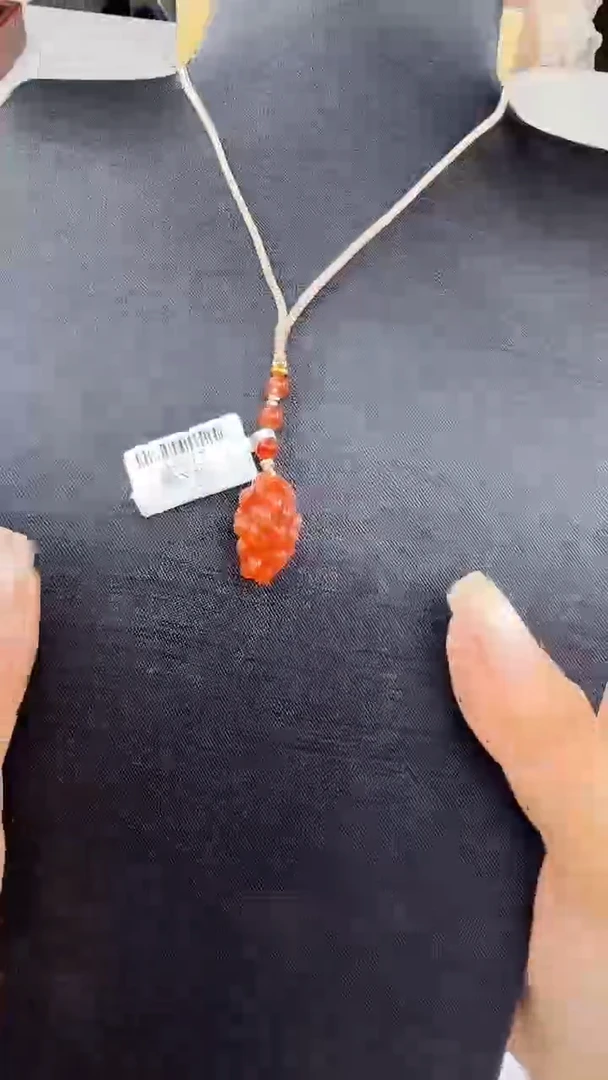 南红玛瑙未镶嵌吊坠(不含链)37118