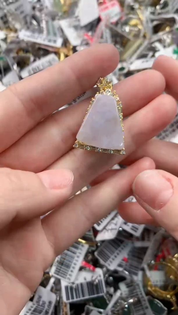 银S925镶嵌戒指翡翠444---9