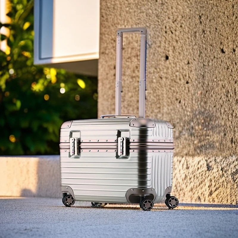 内置成人抗压TSA密码锁有旅行箱白色手提箱登机箱行李箱高档