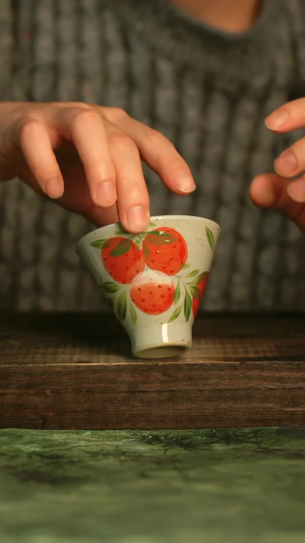 釉下彩手工手绘瓷器青诗集手工手绘瓷器