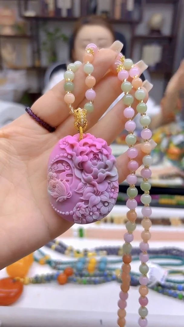 玛瑙/玉髓毛衣链未镶嵌DIY款M382