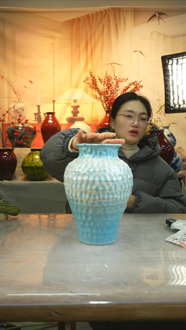 高26口11高温陶瓷花器