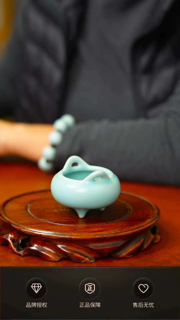 其他仿古支钉小香炉 扁不完美简装