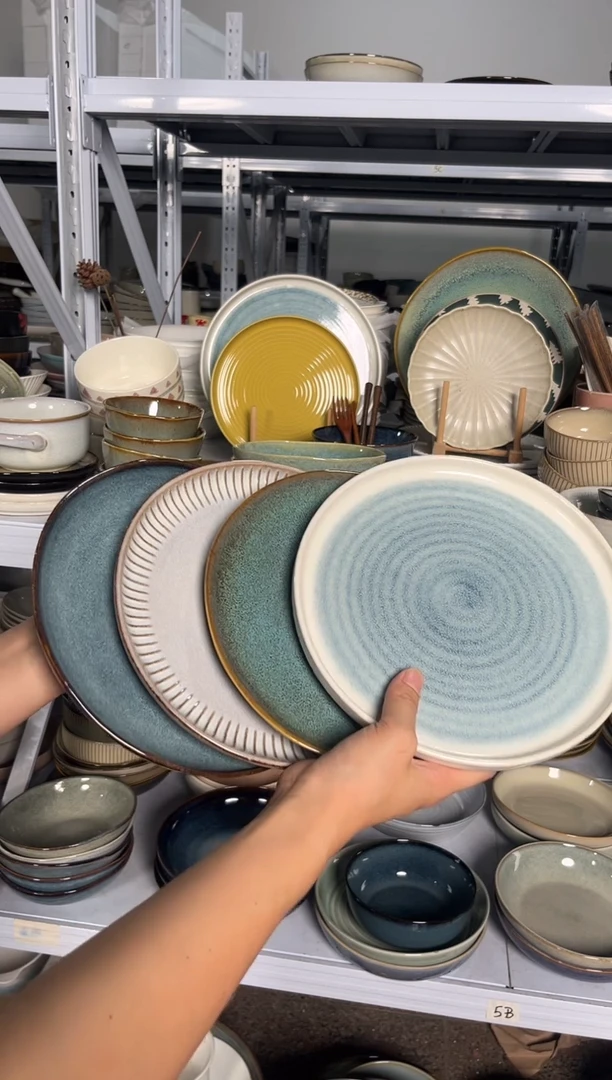 瓷片外贸尾货瑕疵满20包邮X4 小盘组合