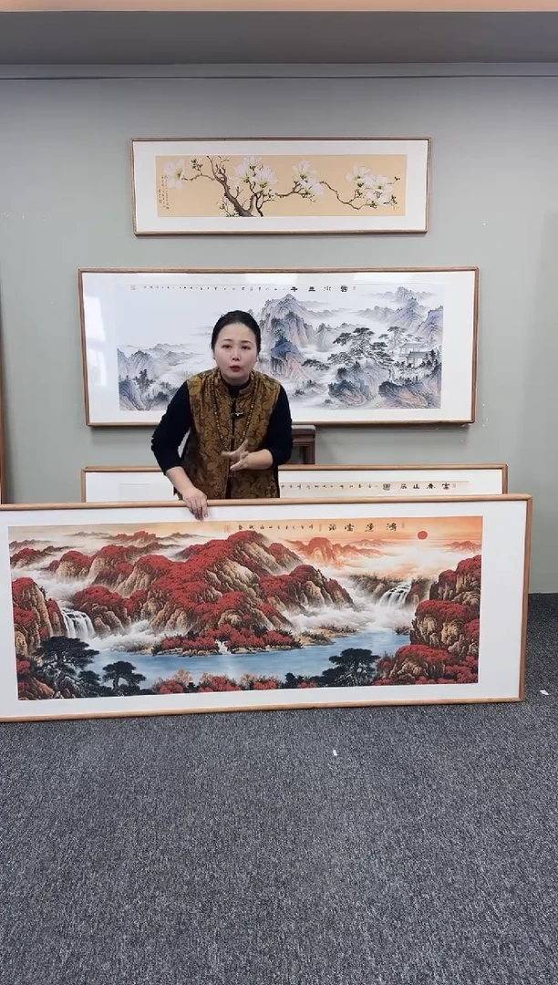 国画鸿运当头210*80