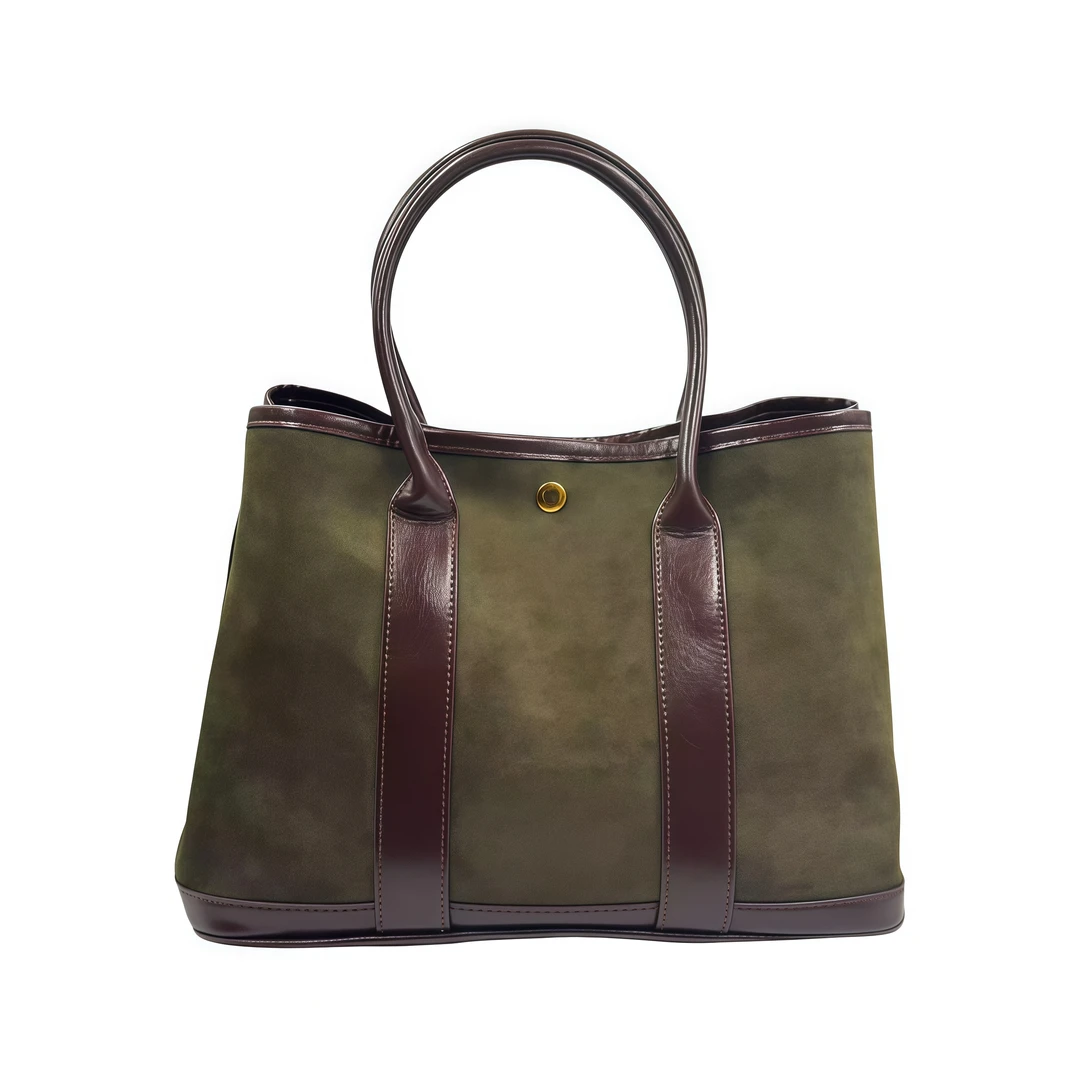 8101棕色2025新款时尚休闲子母包百搭单肩手提托特包大包包