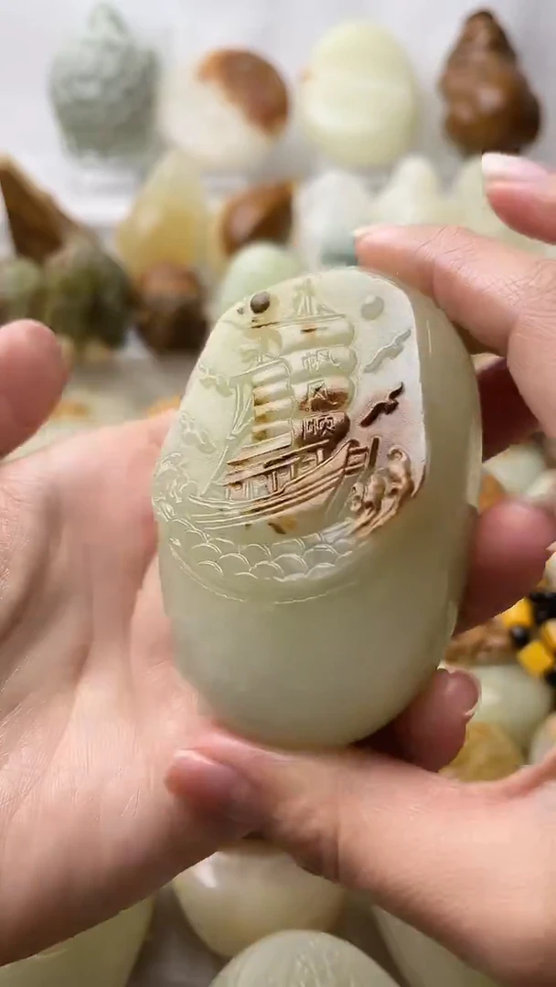 石材古青石棉纹正常不退换一帆风顺微瑕