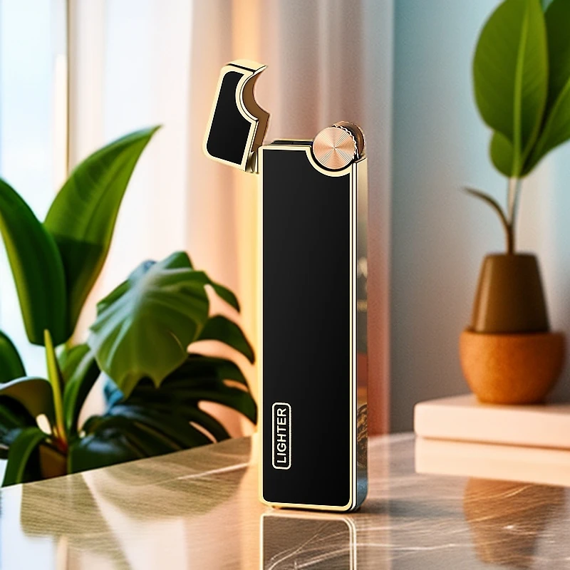 超薄砂轮直冲充气朗声打火机礼物防风金属高端耐用高颜值创意个性