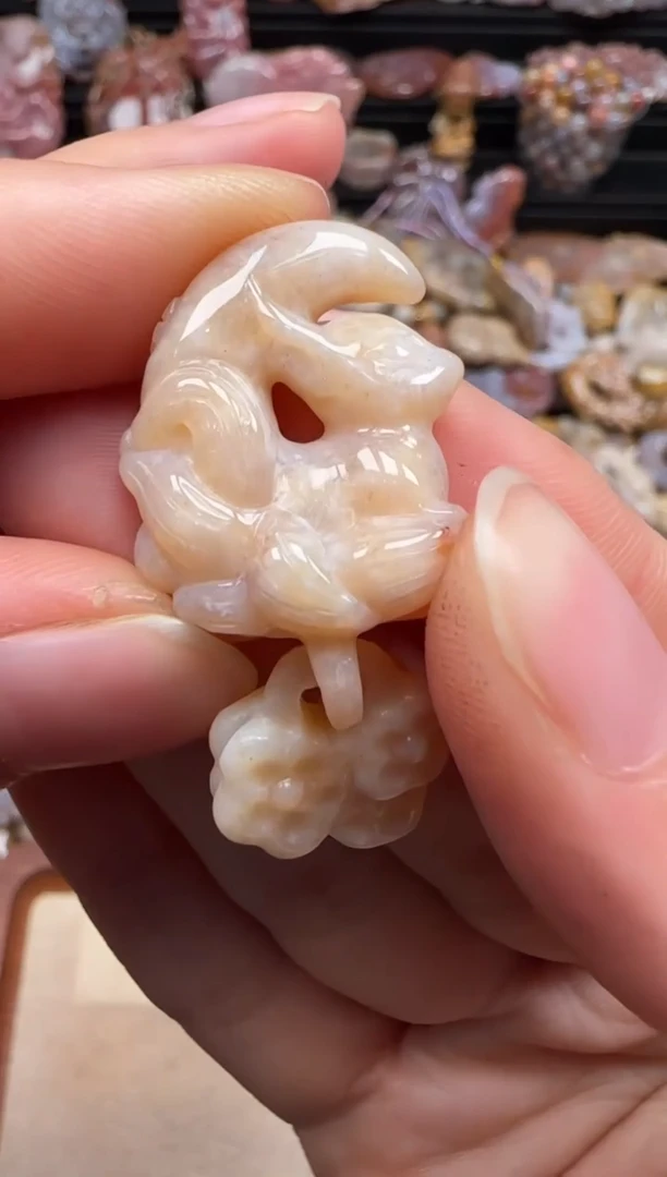 【闪购商品】硅化珊瑚（珊瑚玉）颈饰未镶嵌075