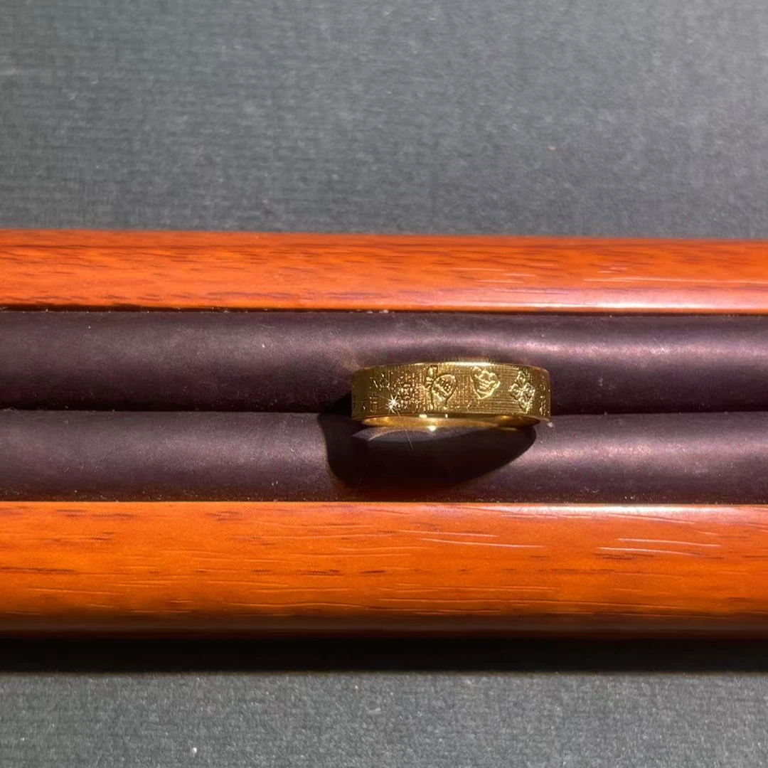 s8186黄色吉言戒指多样性发货