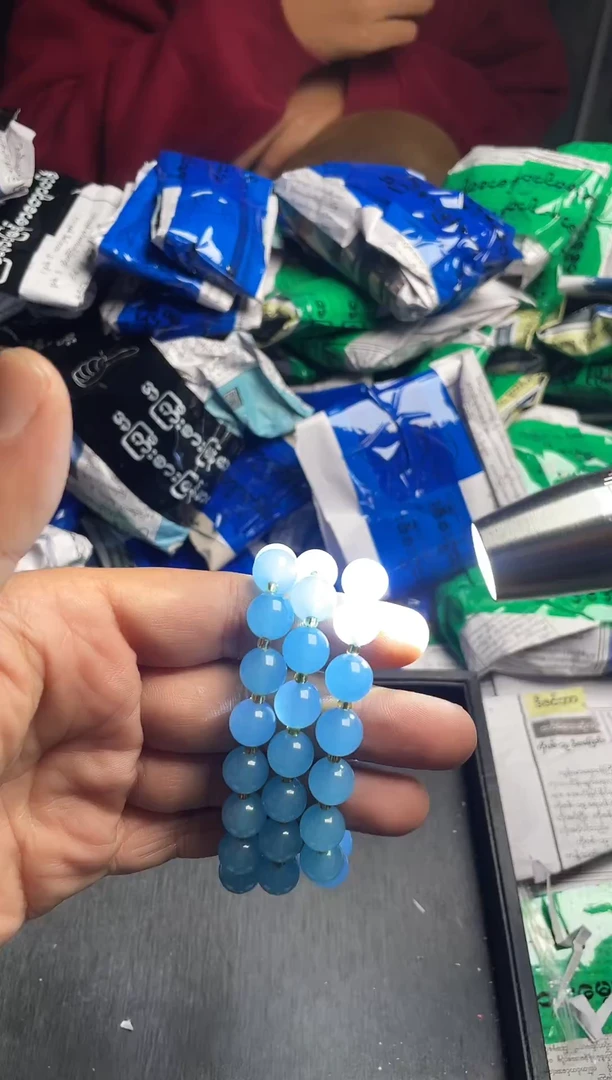 强子收货--所见即所得--多样性发货--FH668蓝色手串