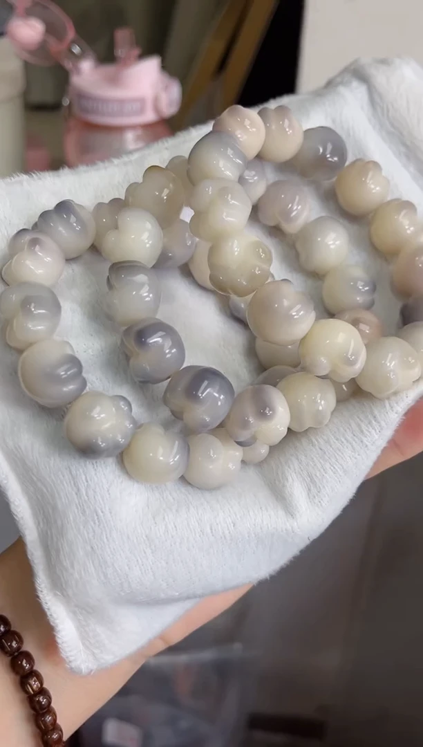 菩提根/象牙果手串紫美人·玉化猫爪16手串z21