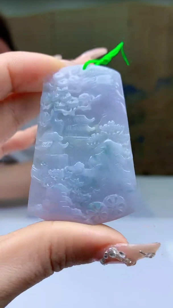 【闪购商品】定制翡翠未镶嵌4868ty-毛货挂件21