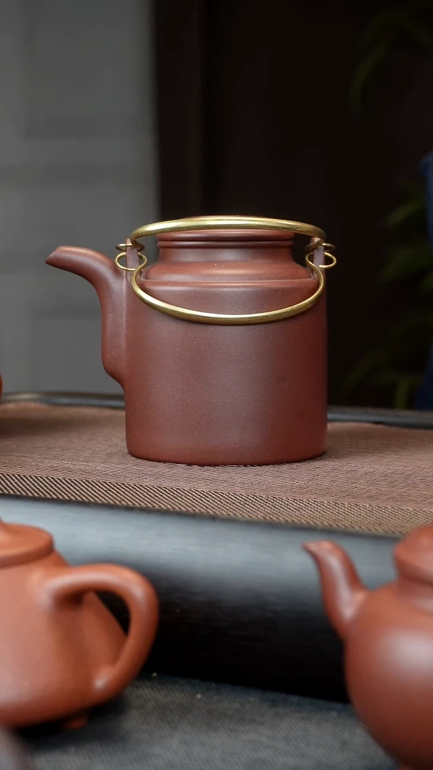 【闪购商品】紫砂茶壶牛盖洋桶 350CC 中槽清