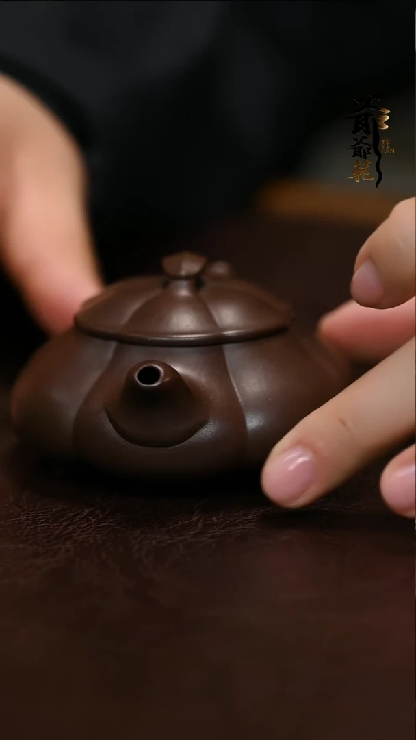 茶壶紫砂竹*?宜兴紫砂壶筋纹小壶