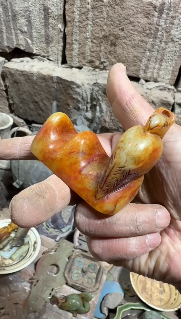 未镶嵌岫岩河磨玉（透闪石质玉）挂件玉器555555