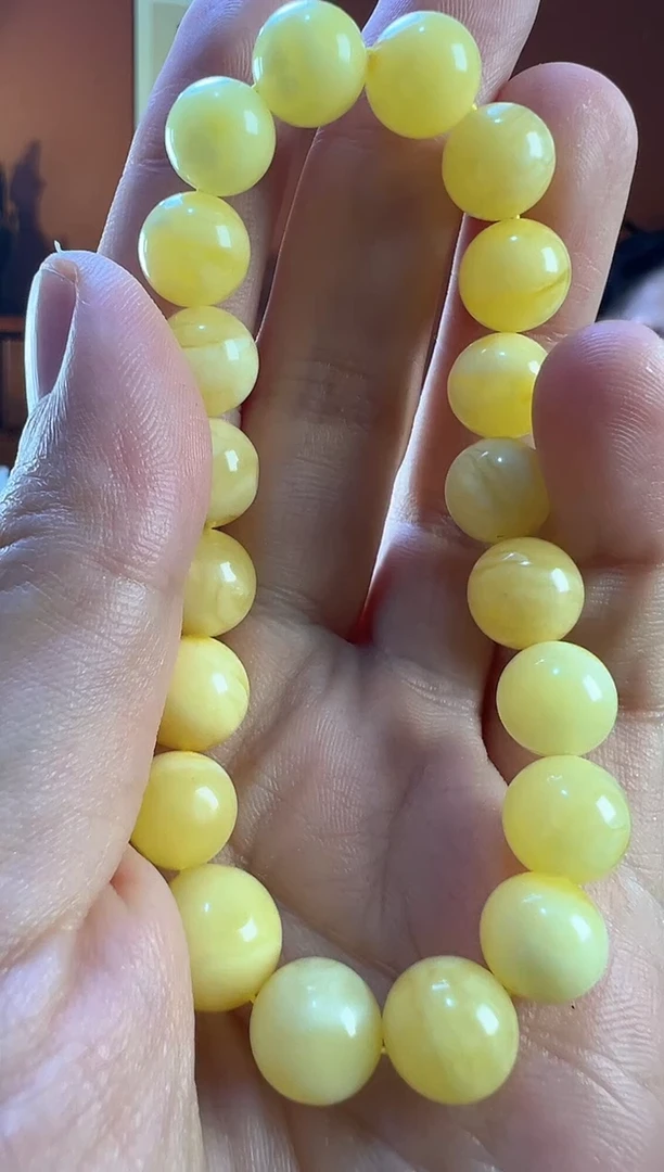 未镶嵌蜜蜡手串蜜蜡10mm【微瑕】