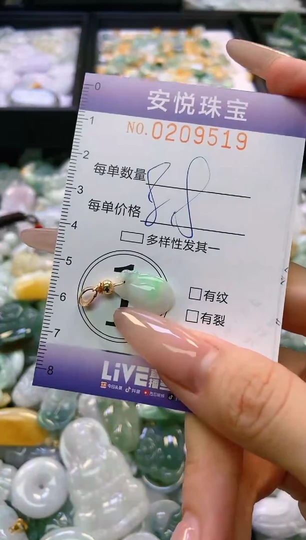 翡翠未镶嵌颈饰闪购0209519