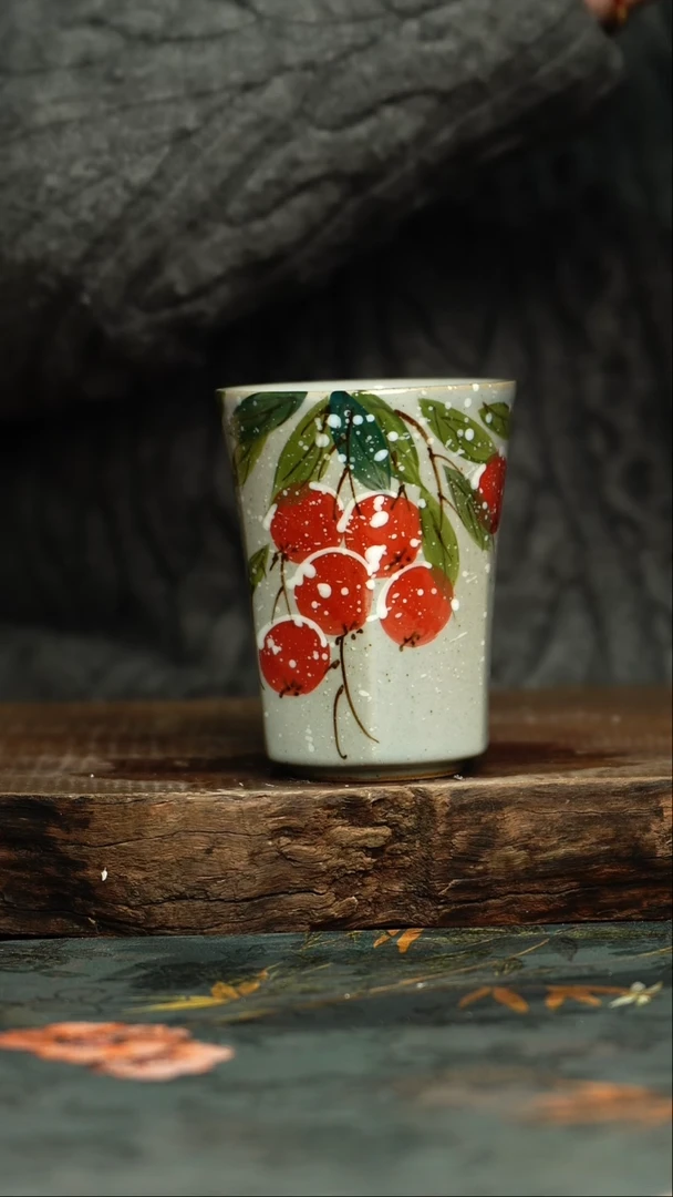 【闪购商品】杯杯釉下彩手工手绘同款陶器