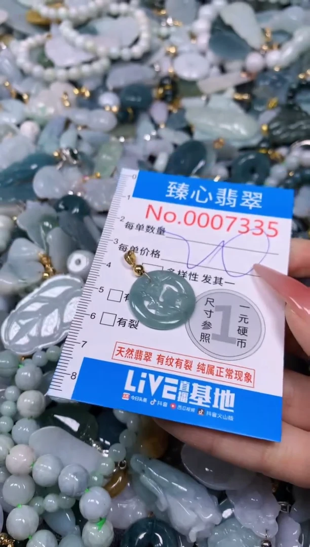 【闪购商品】翡翠颈饰未镶嵌含绳0007335