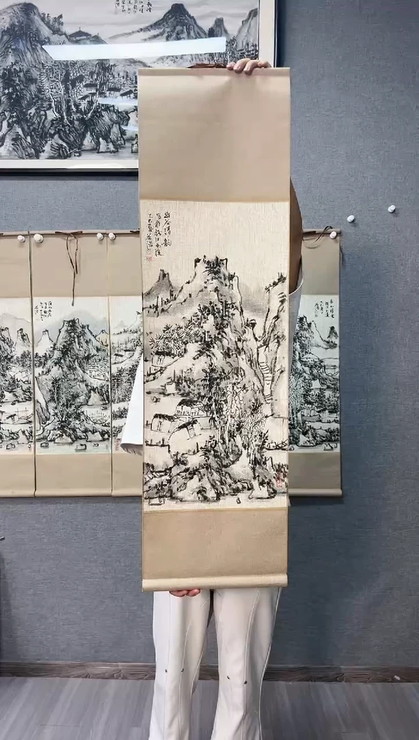国画40号王益浩老师绘画