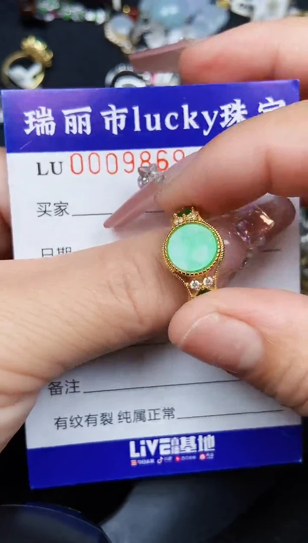 翡翠银S925镶嵌颈饰9869