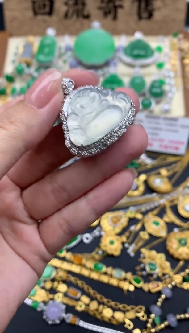 【闪购商品】翡翠颈饰18K金镶嵌286-中国好珍宝