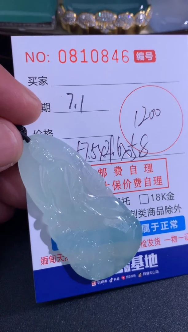 翡翠未镶嵌颈饰H***6斌