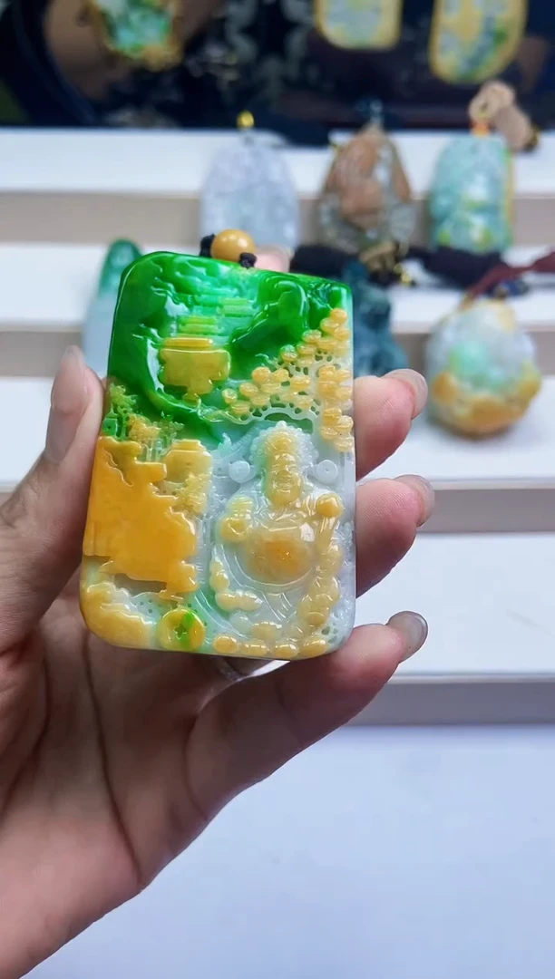 颈饰未镶嵌翡翠翡翠A货