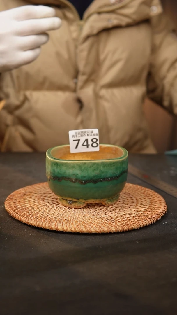 【闪购商品】瓷片748泥泥手工花盆