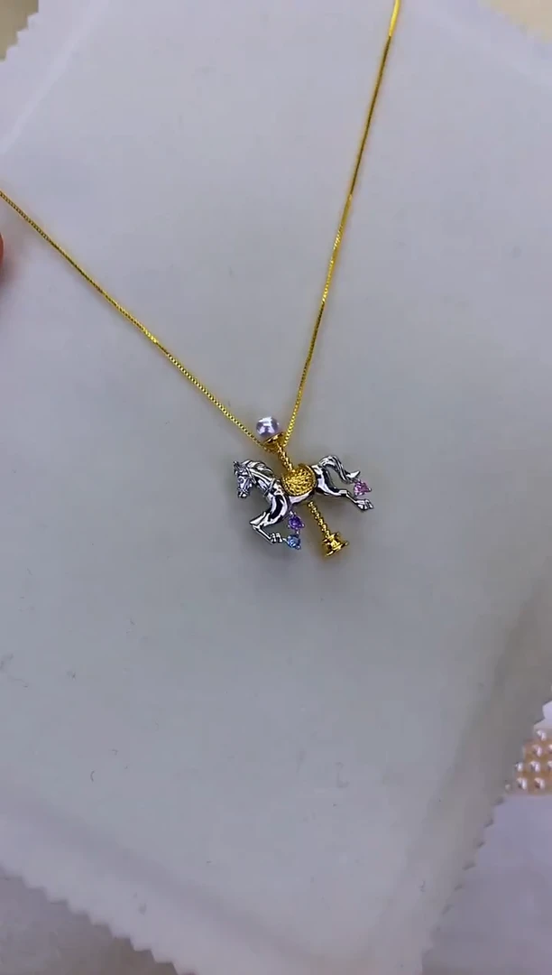 合金DA海水珍珠 GD289 胸针 6-7