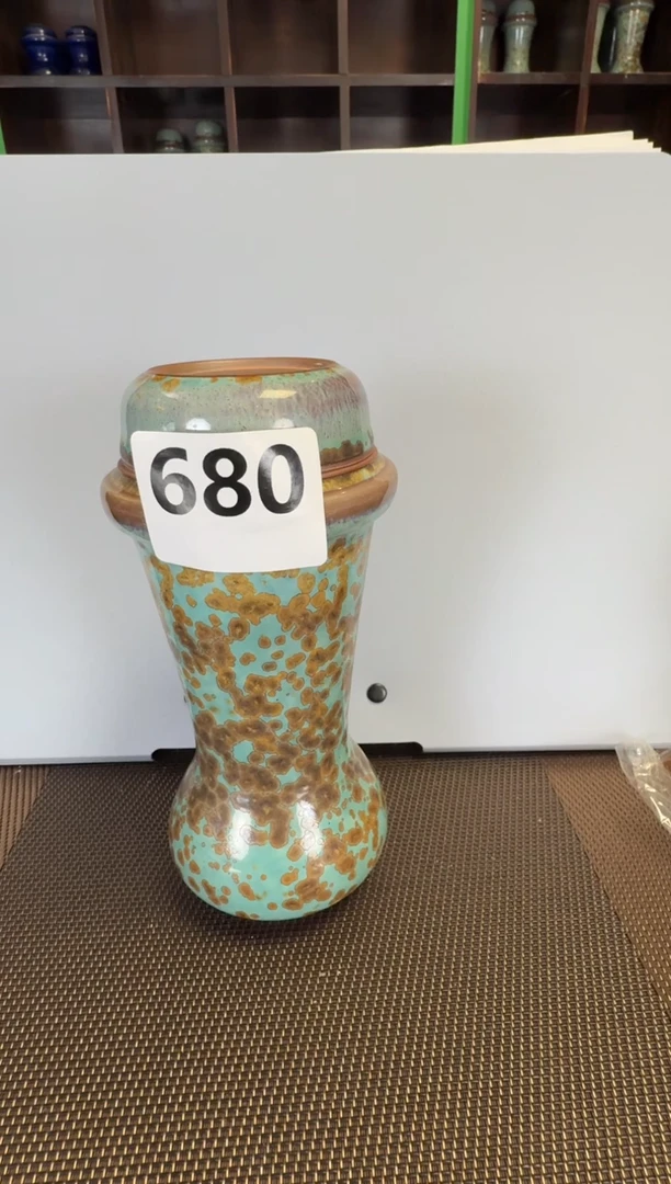 荸荠扁金斑松石绿680