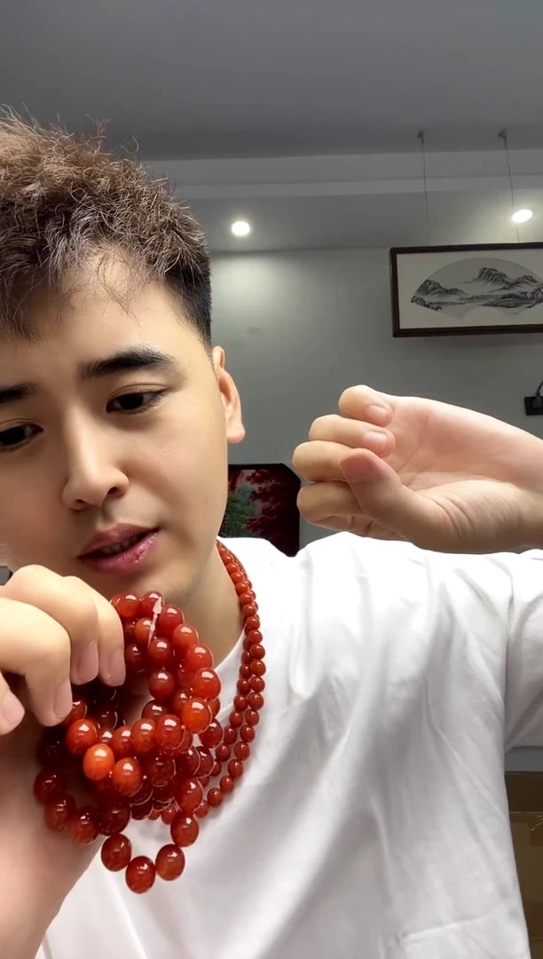 玛瑙/玉髓颈饰未镶嵌南红玛瑙手串卡12