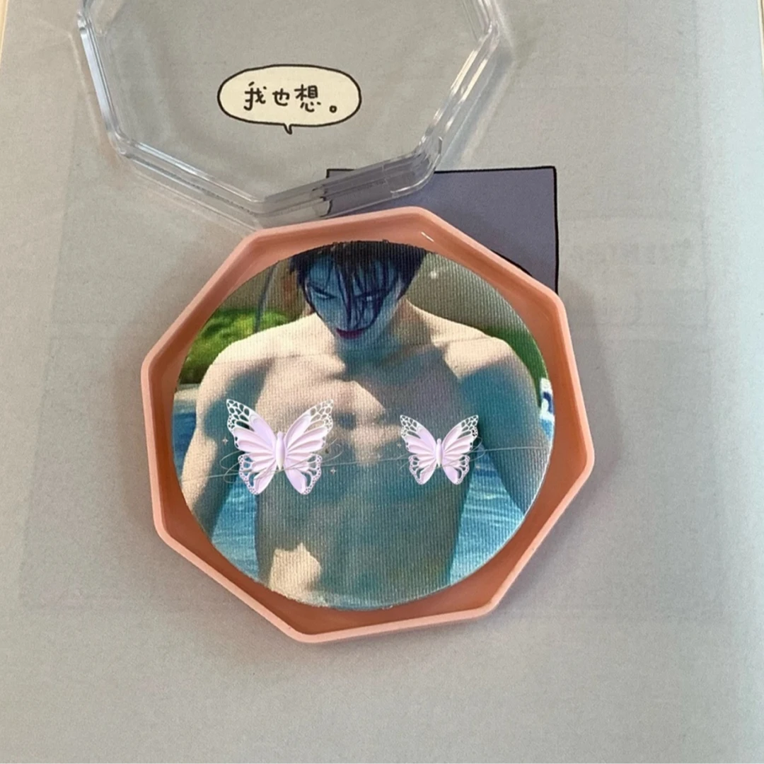 明星定制亲亲气垫粉扑直径55mm干湿两用柔软亲肤周边物料可爱