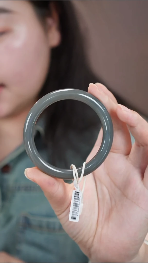 和田玉手镯未镶嵌1【柚子来啦】和田玉拍一发一57