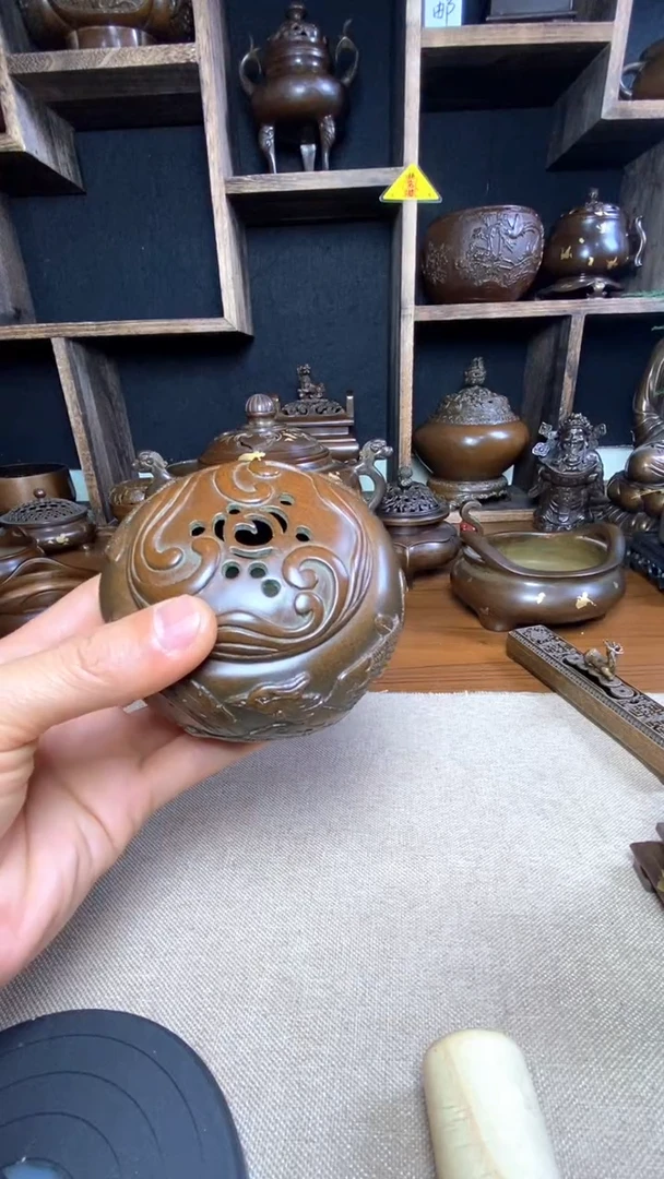 【闪购商品】苏工 普工精品铜 摆件熏香炉/摆件
