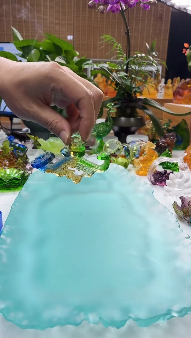 手工艺品琉璃彩色事事如意挂件