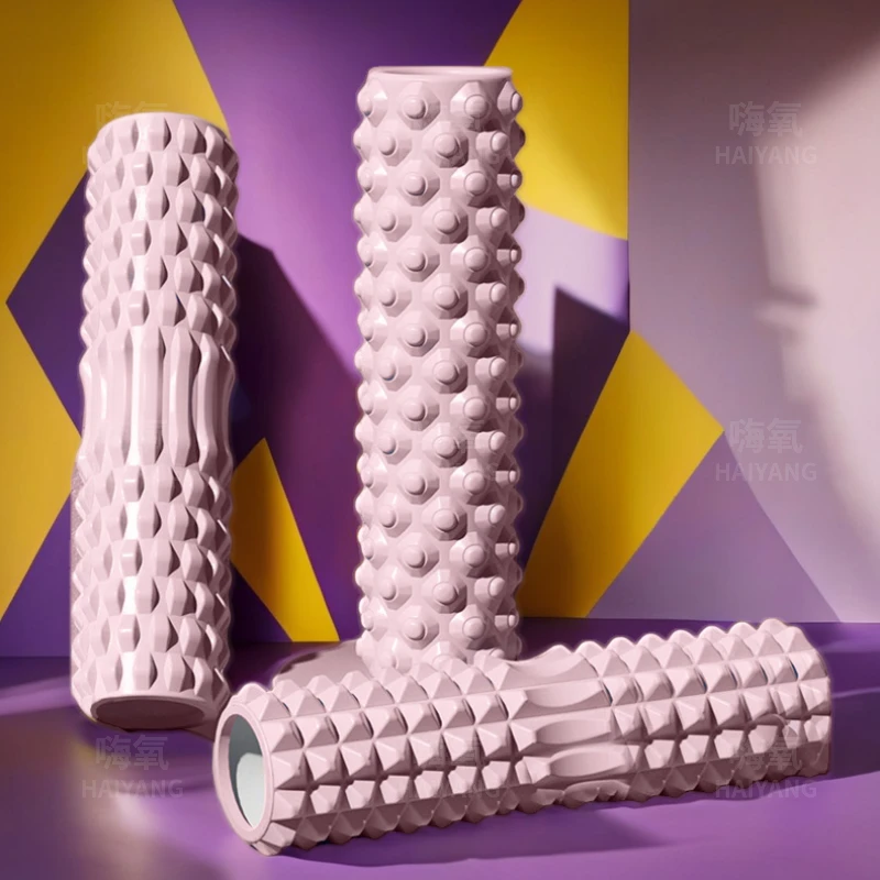 泡沫轴狼牙棒滚轴滚腿松懈肌肉放松器小腿按摩滚轮瑜伽柱瑜伽器材