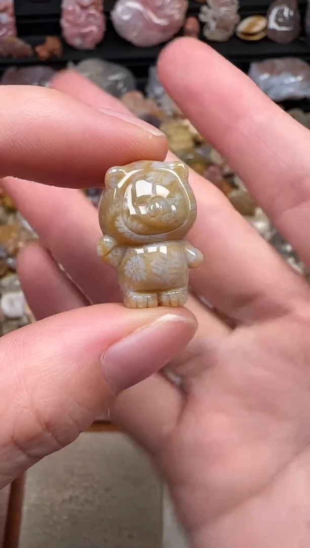 颈饰未镶嵌硅化珊瑚（珊瑚玉）417