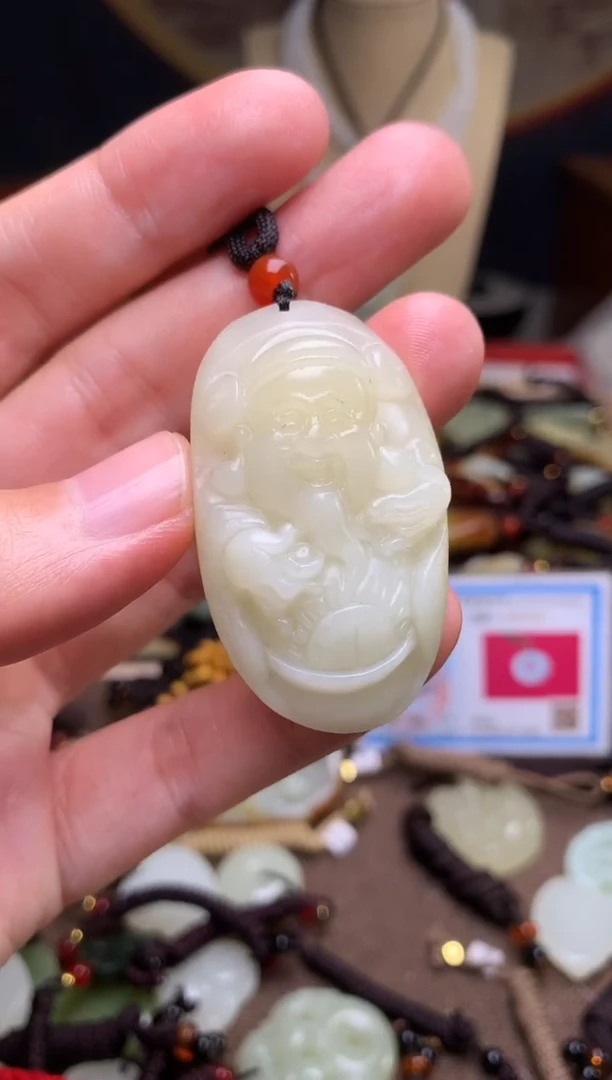 颈饰未镶嵌和田玉新疆料青海料清水和田玉吊坠