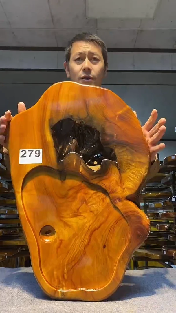 实木原木茶盘 一物一拍(不含配件