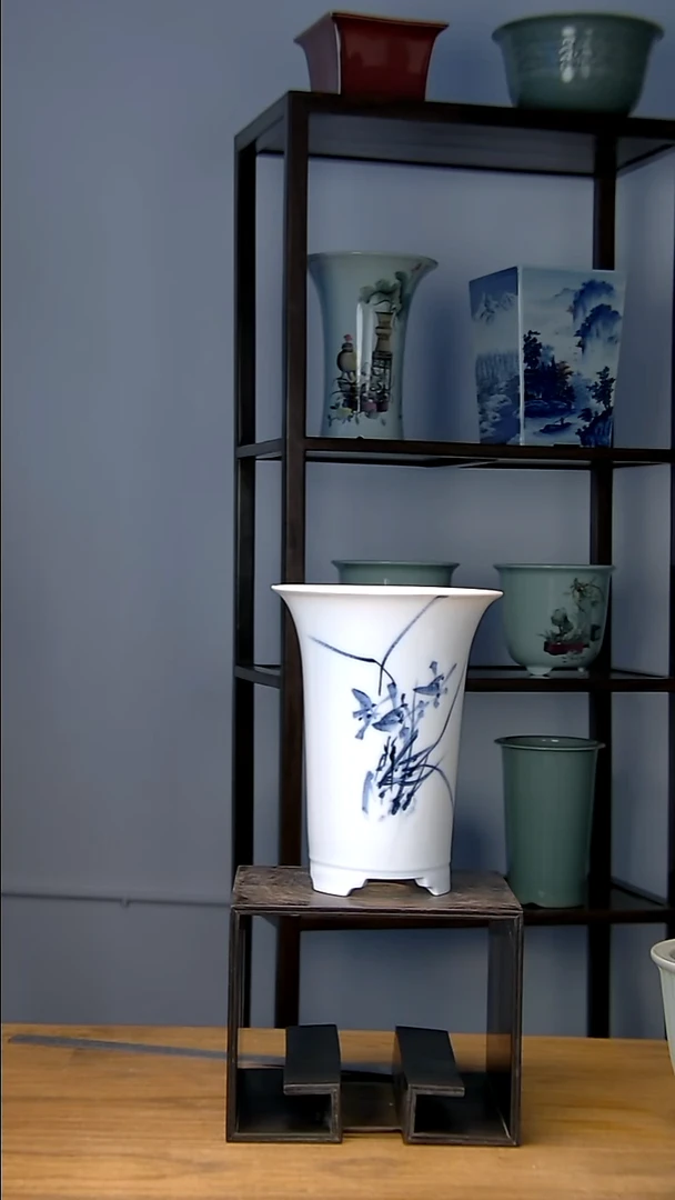 景德镇陶瓷手工花盆