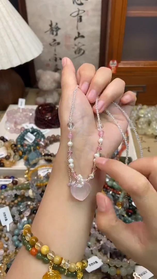 颈饰银S925镶嵌水晶147