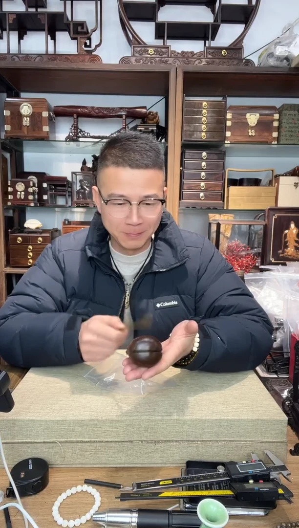 乌木类书架886黄杨做旧木鱼