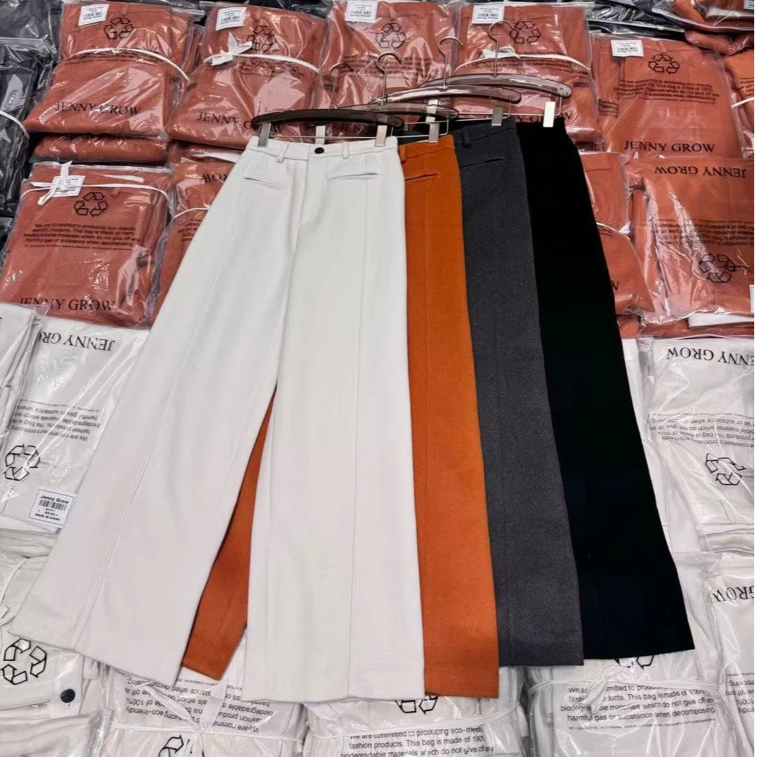 深圳南油/羊毛直筒裤/冬季